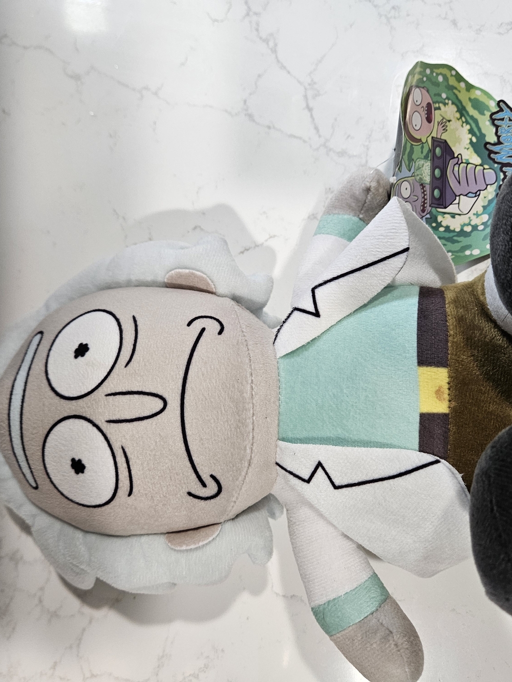 Rick Plush Stuffed Animal - Mint Green Shirt and White Lab Coat